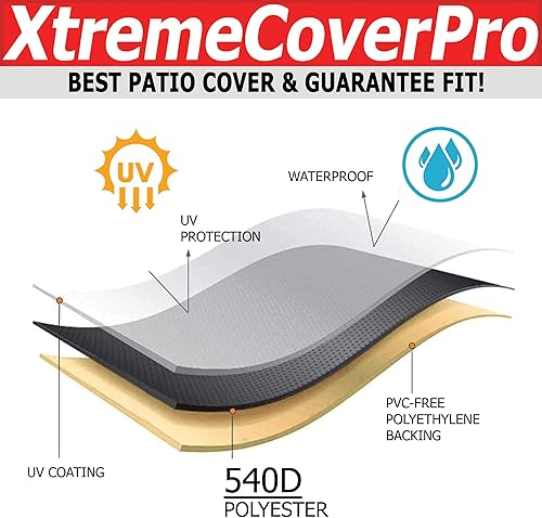 Miniatura 3 de 24x24x36 a prueba de rayos UV impermeable muebles Patio cubierta 24L x 24W x 36H respirable a prueba de polvo sofá mesa silla almacenamiento bar