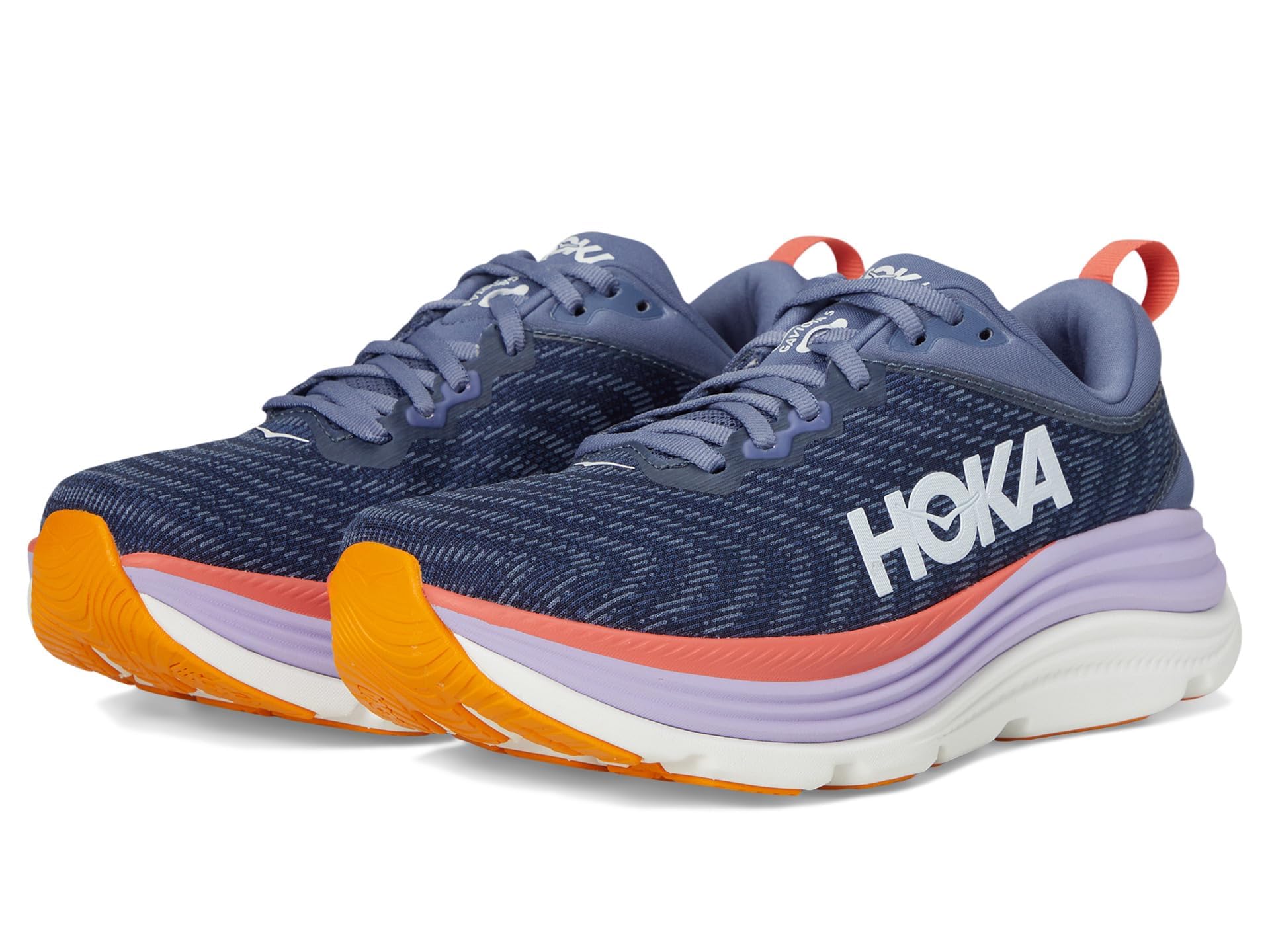 Hoka Women's Gaviota 5 Anchor/Grapefruit 9.5 Wide