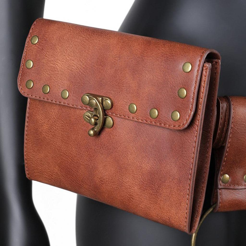 TISHITA Arnés de Cuero para Mujer Liguero Cintura Ajustable Pierna Cinturón Negro, marrón,
