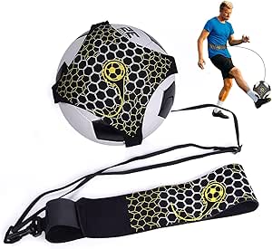 HYKOIUU Fußballtrainer Mit Schnur - Solo Training Für Ballkontrolle Und Schusstechnik