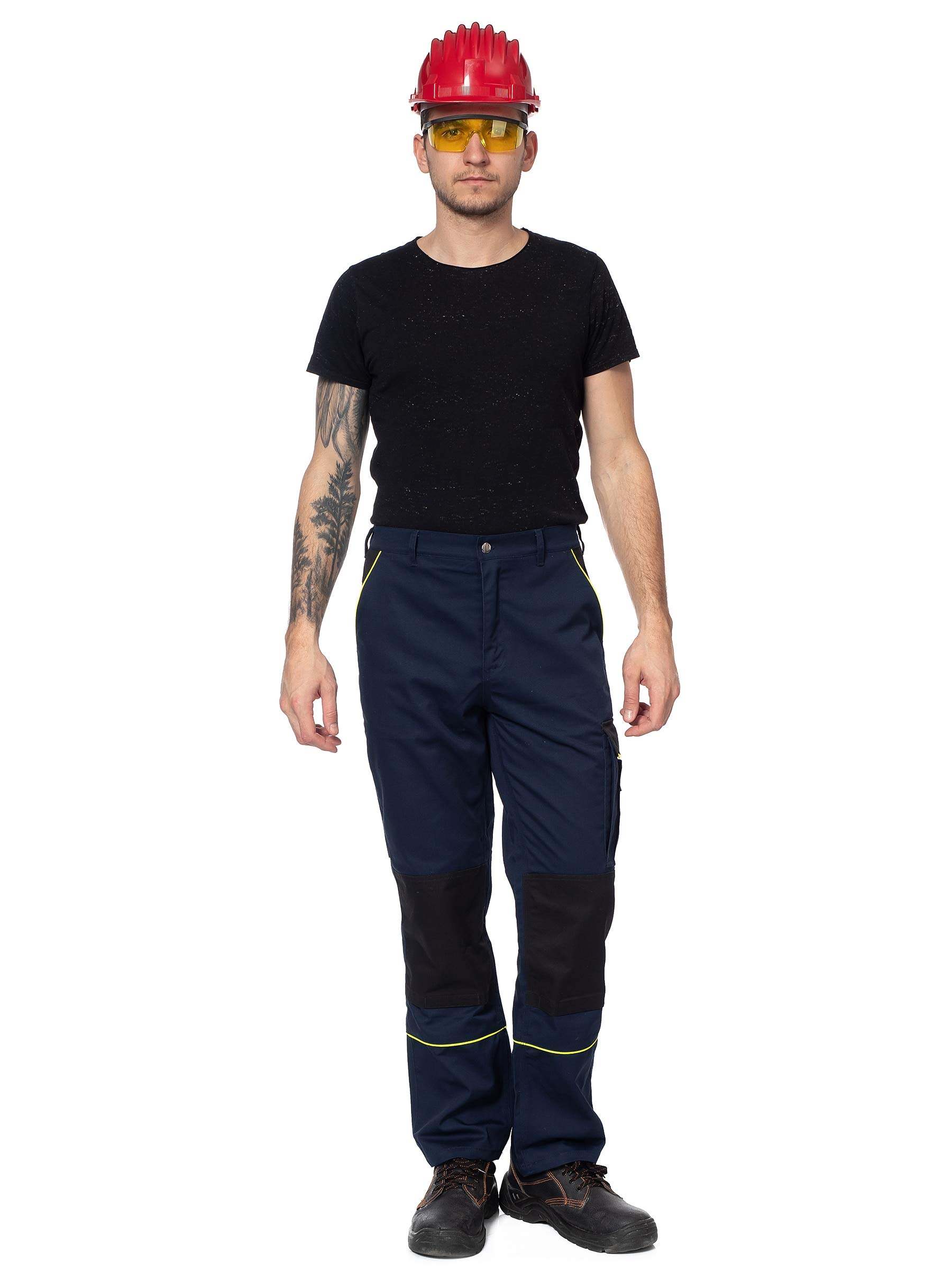 DINOZAVR Fortum Pantaloni da Lavoro - Uomo - Stile Cargo - Pantaloni Protettivi