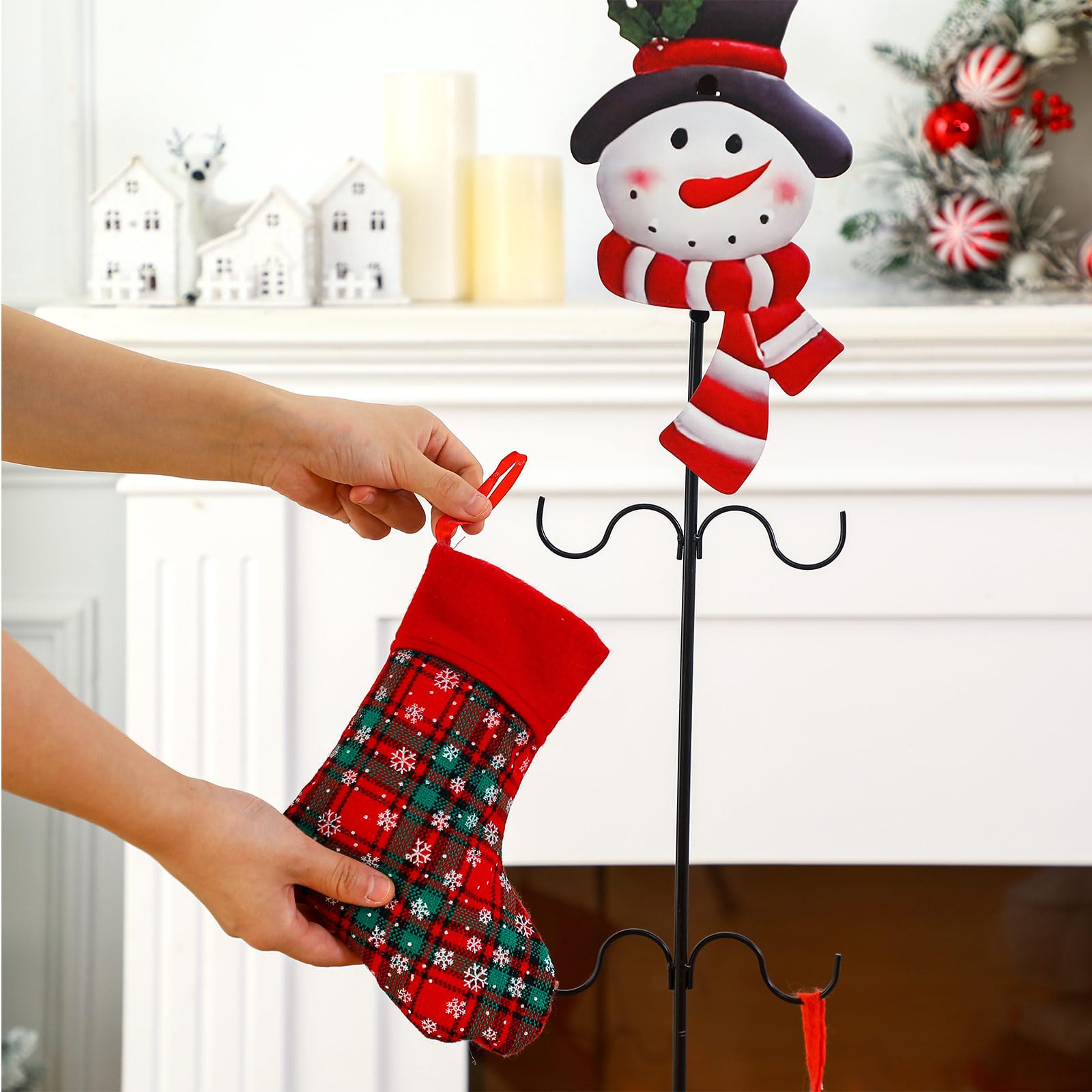 Amazon.com: Metal Freestanding Christmas Stocking Holder with