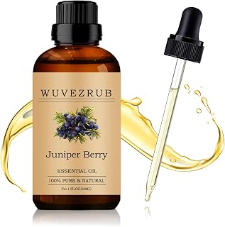 Wuvezrub Juniper Berry Essential Oil 30ML - 100% Pure and Natural Oils for Aromatherapy Diffuser - 1 Fl Oz/Juniper Berry