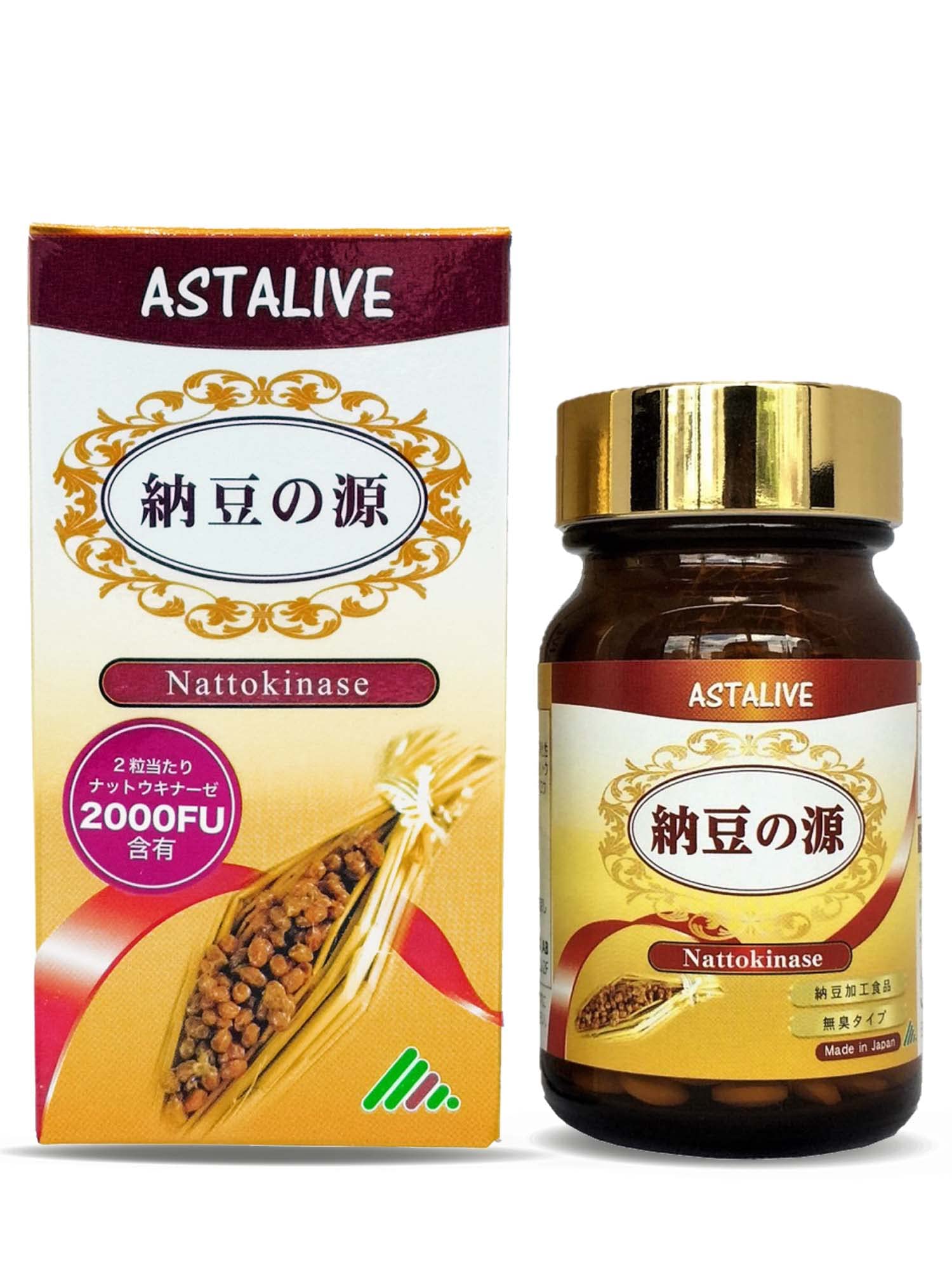 Amazon | ASTALIVE 納豆の源 ナットウキナーゼ 60粒（ 無臭タイプ） (1 