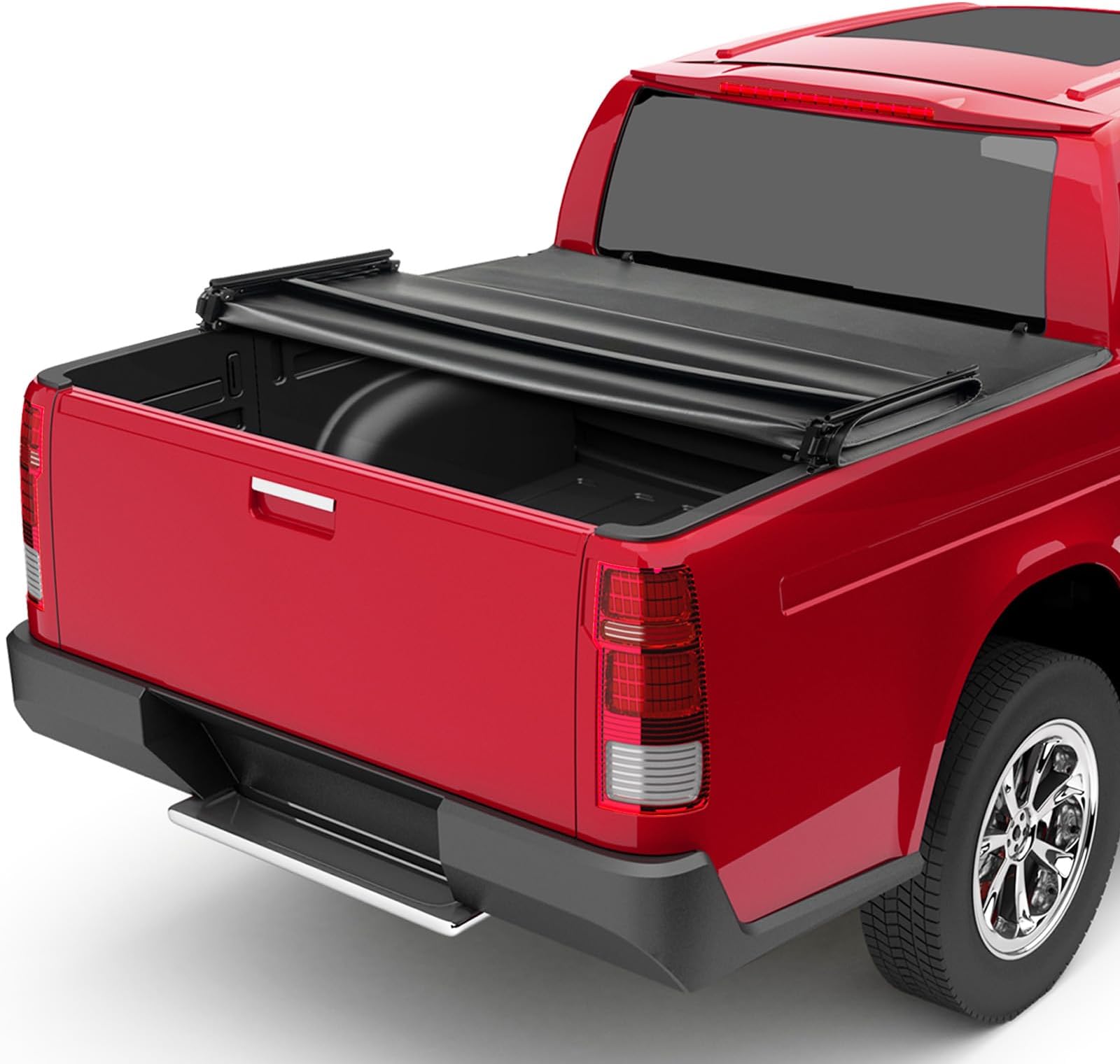 IRONMAX Tonneau Cover, Soft Trifold Truck Bed Cover Compatible with