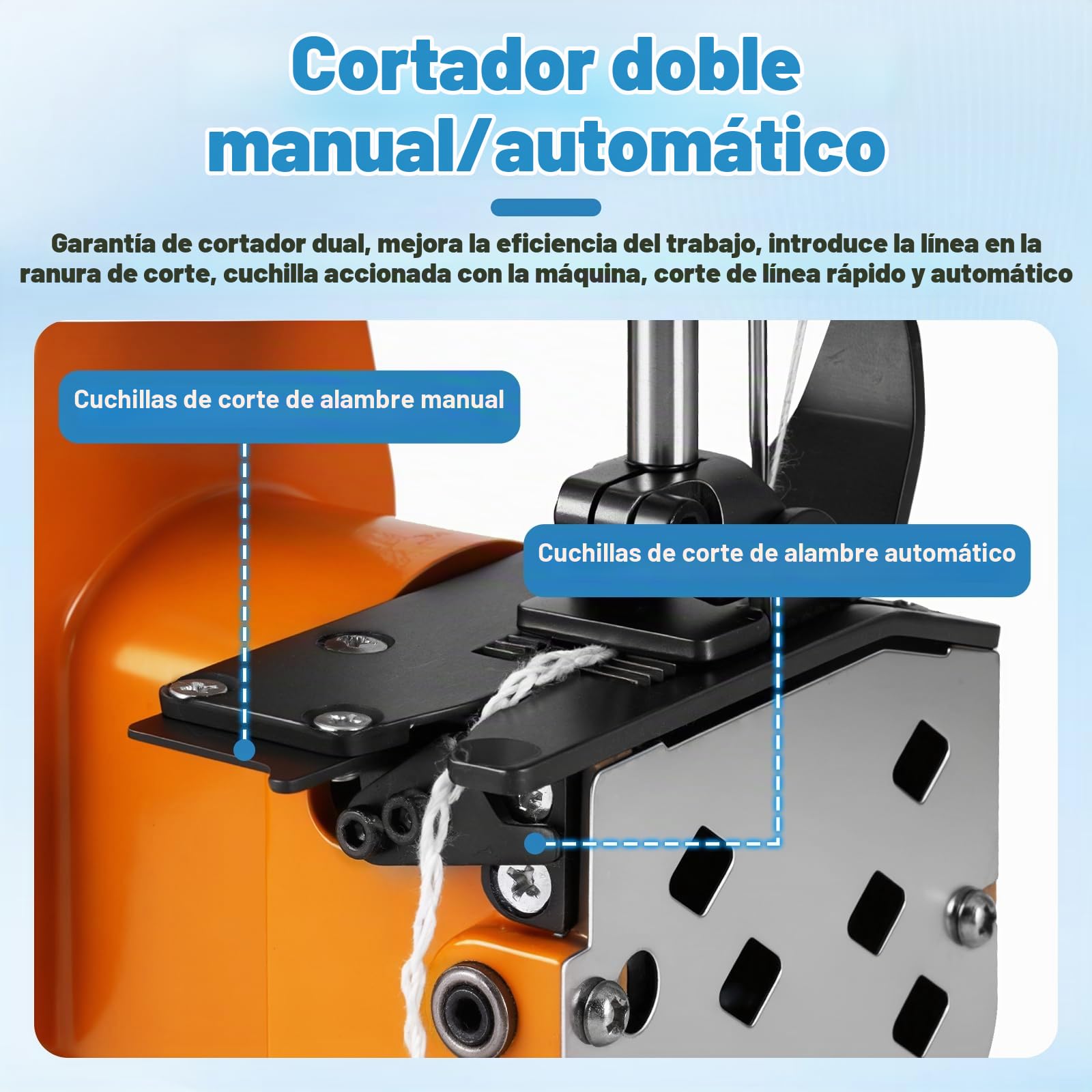 MXBAOHENG Maquina de Coser Sacos (con 2 batería) GK9-890D Maquina de Coser Lonas 220V para Coser Bolsa Tejida/Arroz/Papel/Plástico
