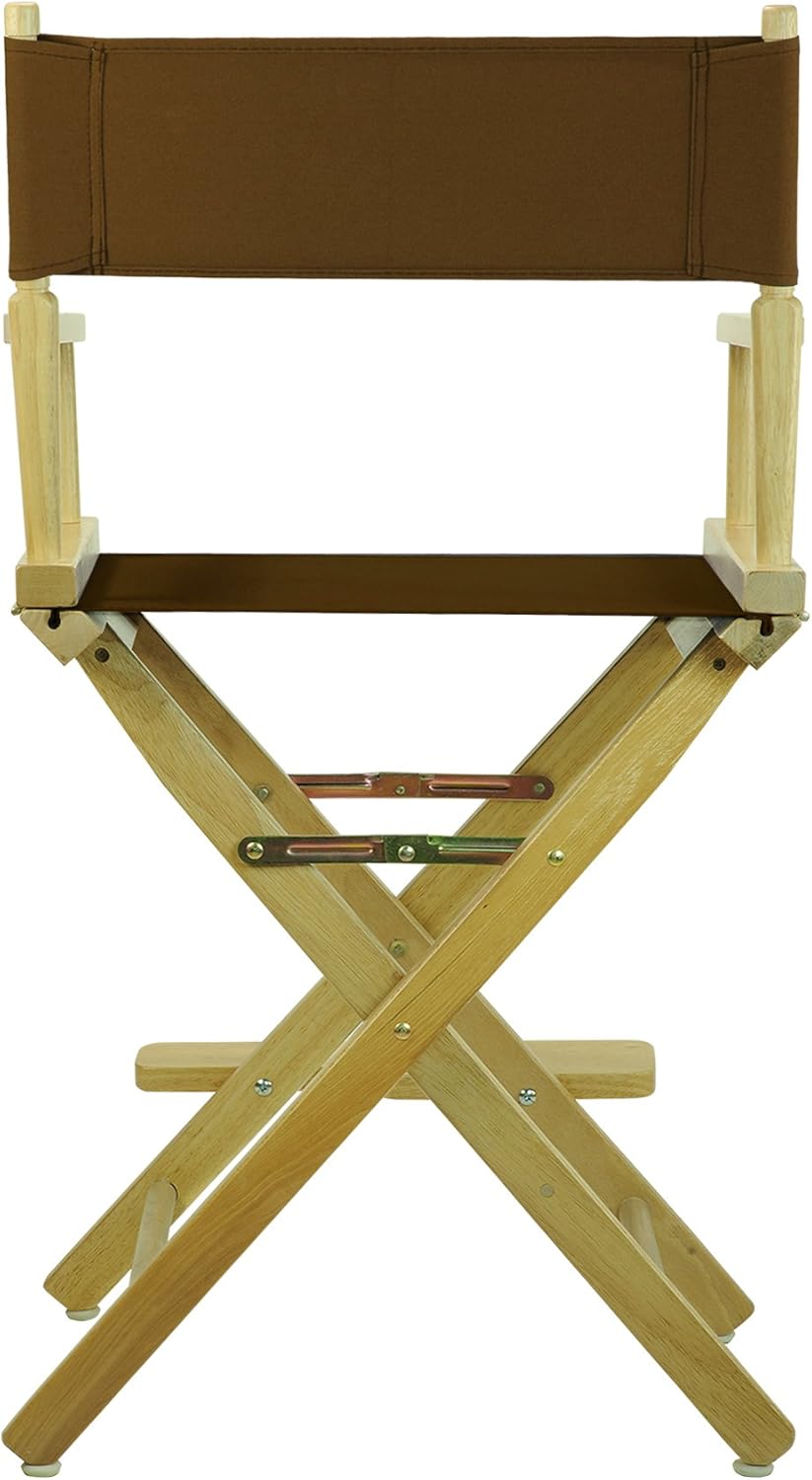 Casual Home 220-00/021-45 Director Chair 24" - Counter Height Natural Frame/Brown Canvas