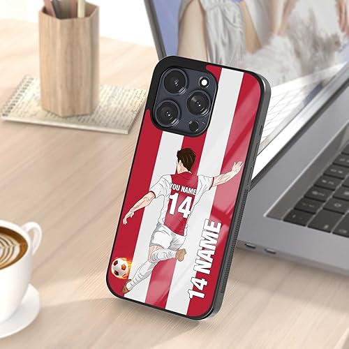 Miniatura 6 de Fundas personalizadas con nombre y número para iPhone 6 7 8 11 12 13 14 15 16 Pro Max Plus Mini Xr Xs SE para Samsung Galaxy Note10 Note20 Ultra