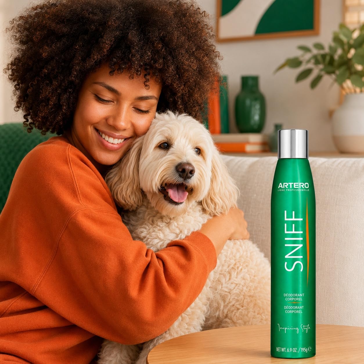 ARTERO Sniff Désodorisant pour Chiens 300ml - Élimine Les Mauvaises Odeurs Instantanément, Spray Corporel Longue Durée, Adapté Chiots et Adultes, Vegan sans Parabènes