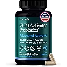 GLP-1 Supplement for Weight Loss &amp; Appetite Control for Men and Women with Akkermansia, Berberine, Inulin, EGCG, Resveratrol, Hops, Polyphenols - Supports Digestion, Hunger, Cravings, Gut Health
