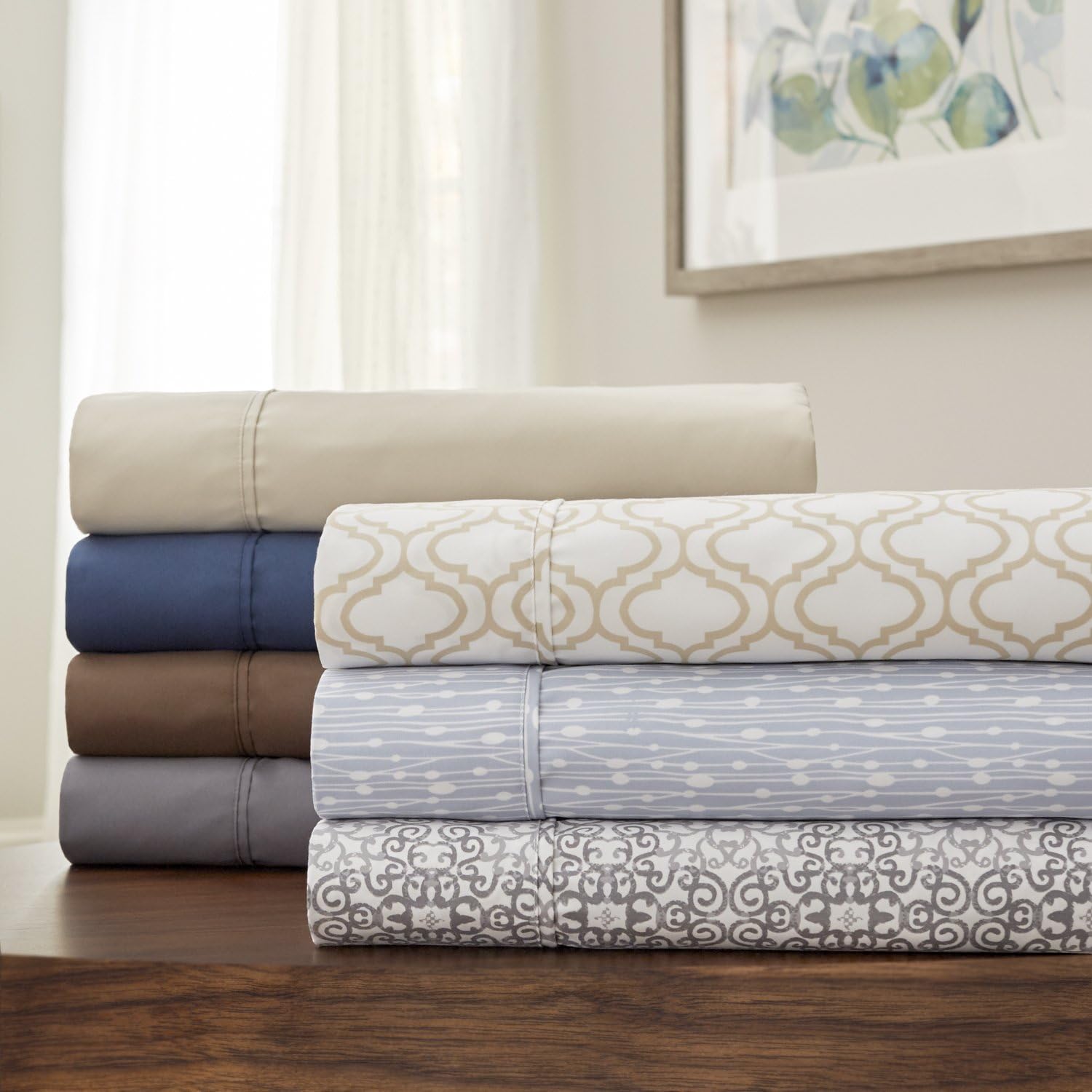 Sposh Microfiber Sheet Sets (Moonstone, King) Home & Kitchen