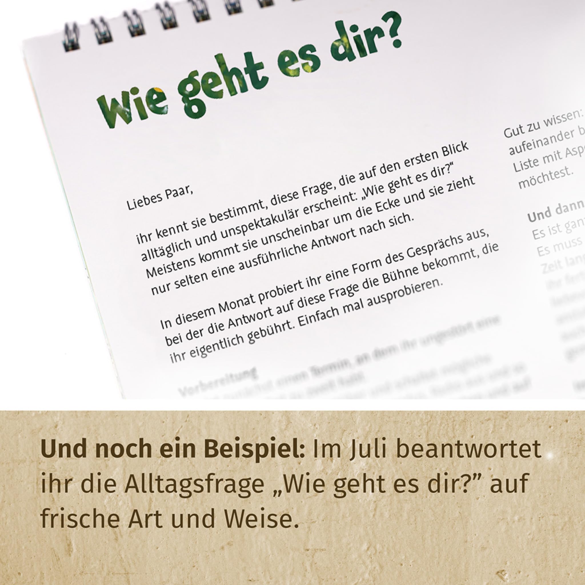 Paarzeit Wandkalender 2025 – Jahreskalender für Paare. Echte Verbundenheit, ein Date pro Monat. Geschenk Weihnachten für Erwachsene (Frauen/Männer/Queer), dekorativer Monatskalender, 12 Erlebnisse