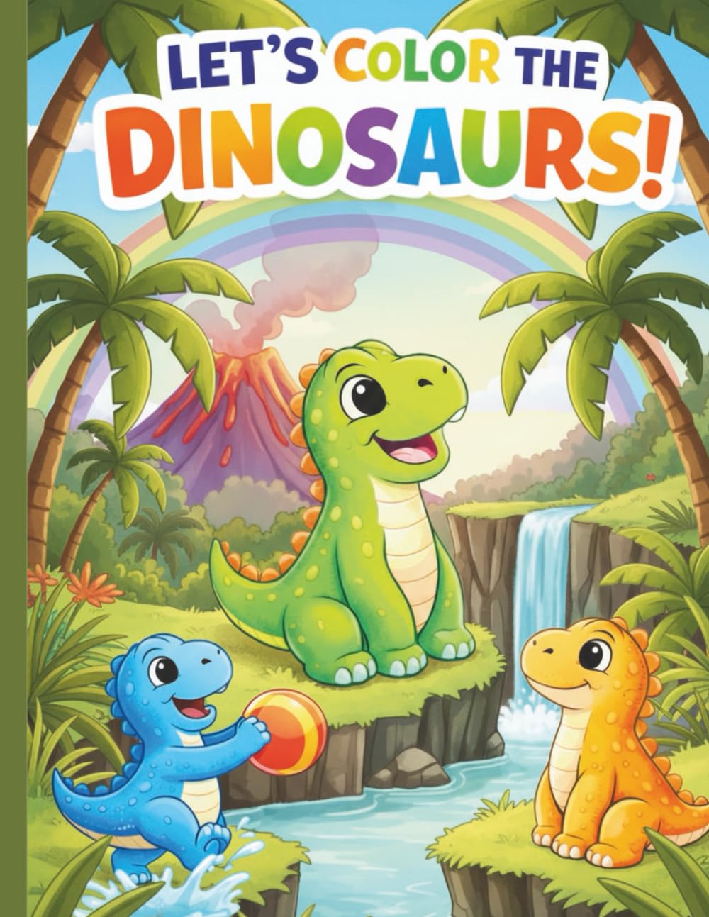 Dinosaurs: A Fun Coloring Book For Kids