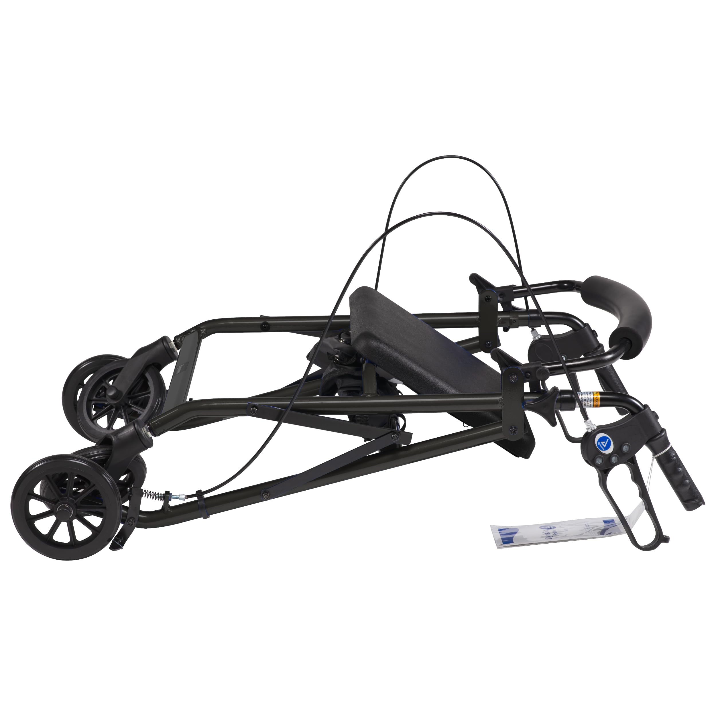 DynaGo Quad 6 Foldable Aluminum Rollator with 6" Wheels, Black — Amazon image 5