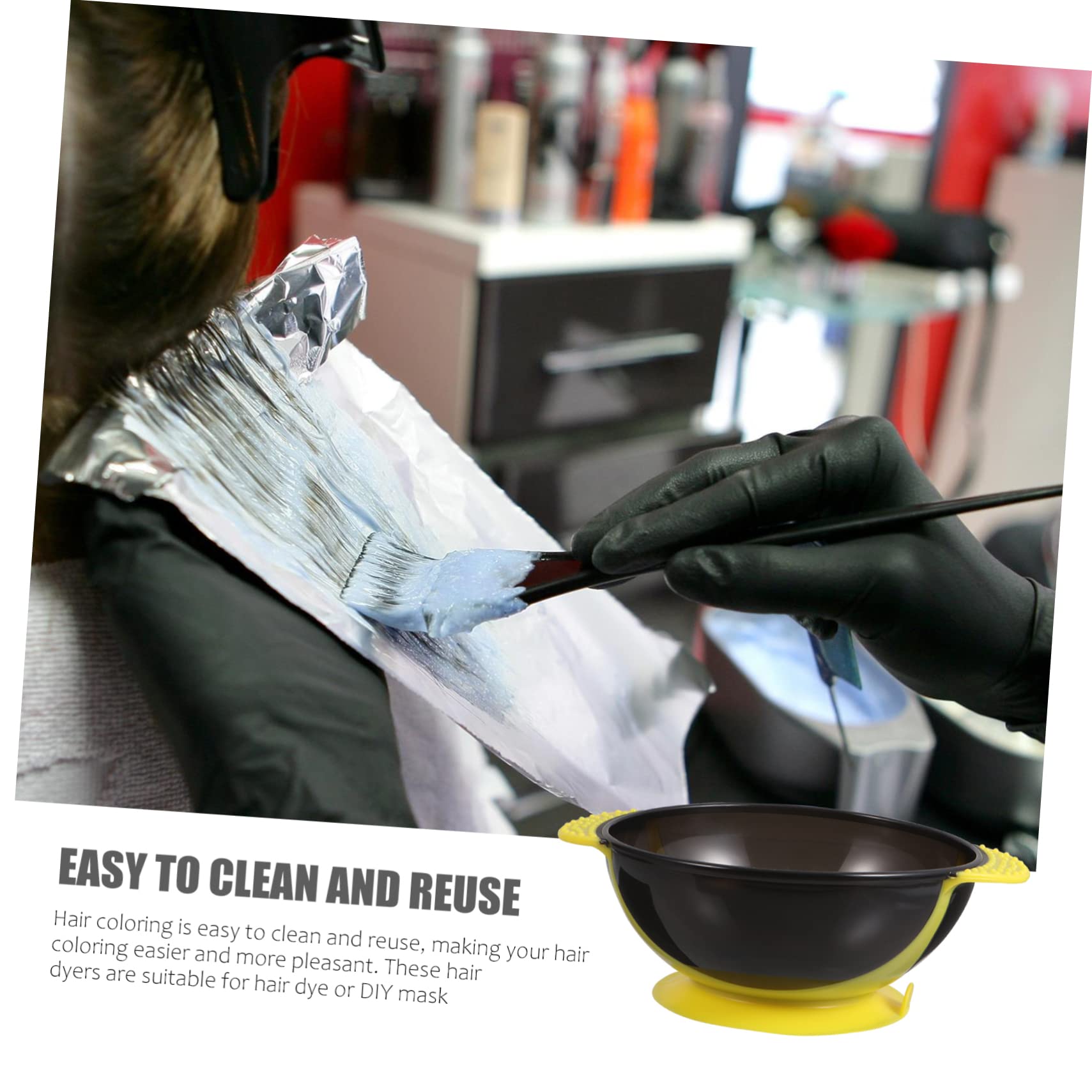9stücke Silikon Haarfärbeschalen Praktische Und Langlebige Farbmischschalen Für Friseure Und Diy-haarfärbung Leicht Zu Reinigen Und Stapelbar