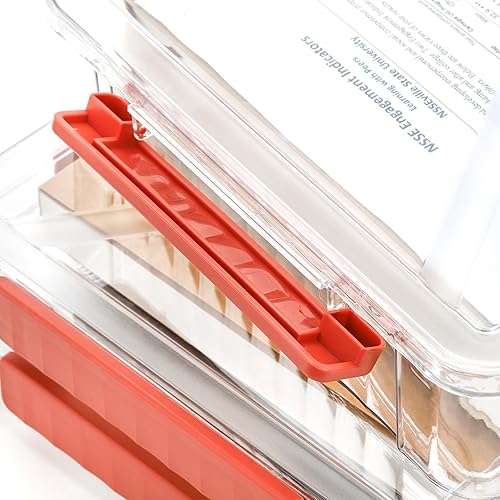 Miniatura 3 de Mezchi Juego de 3 fundas de plástico portátil para proyectos, caja de almacenamiento de archivos transparente de 14 x 9 pulgadas con tapas, caja de