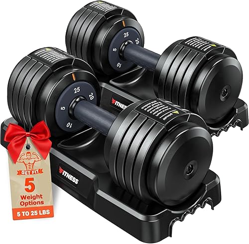 Juego de 2 mancuernas ajustables, 1 juego de mancuernas ajustables para mano, mancuernas 5 en 110 en 1 con mango de textura antideslizante, juego de