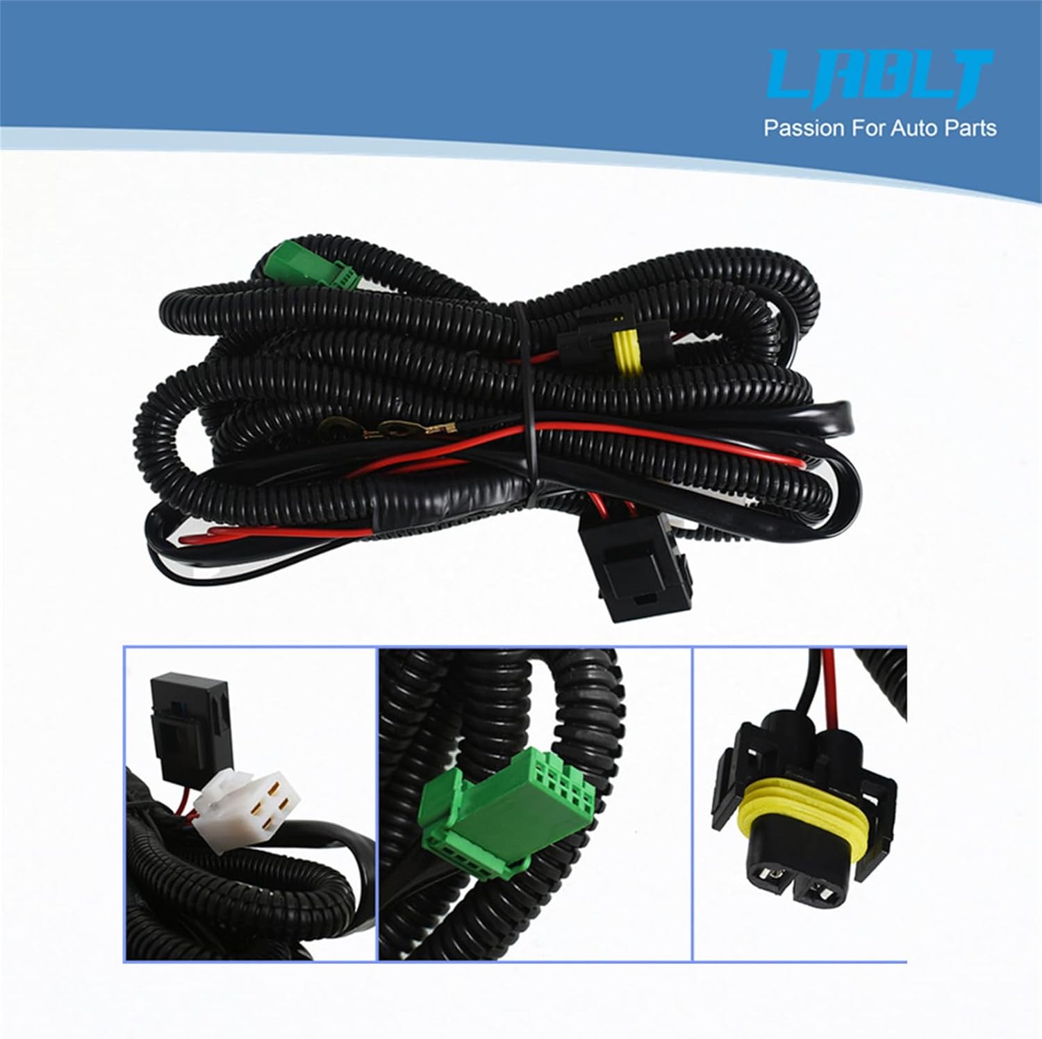 LABLT Fog Light Lamp Cover Wiring Switch Kit Replacement for Sentra 2016 2017 2018 2019 w/Bulbs Replacement for 26155-JA00A 26150-JA00A