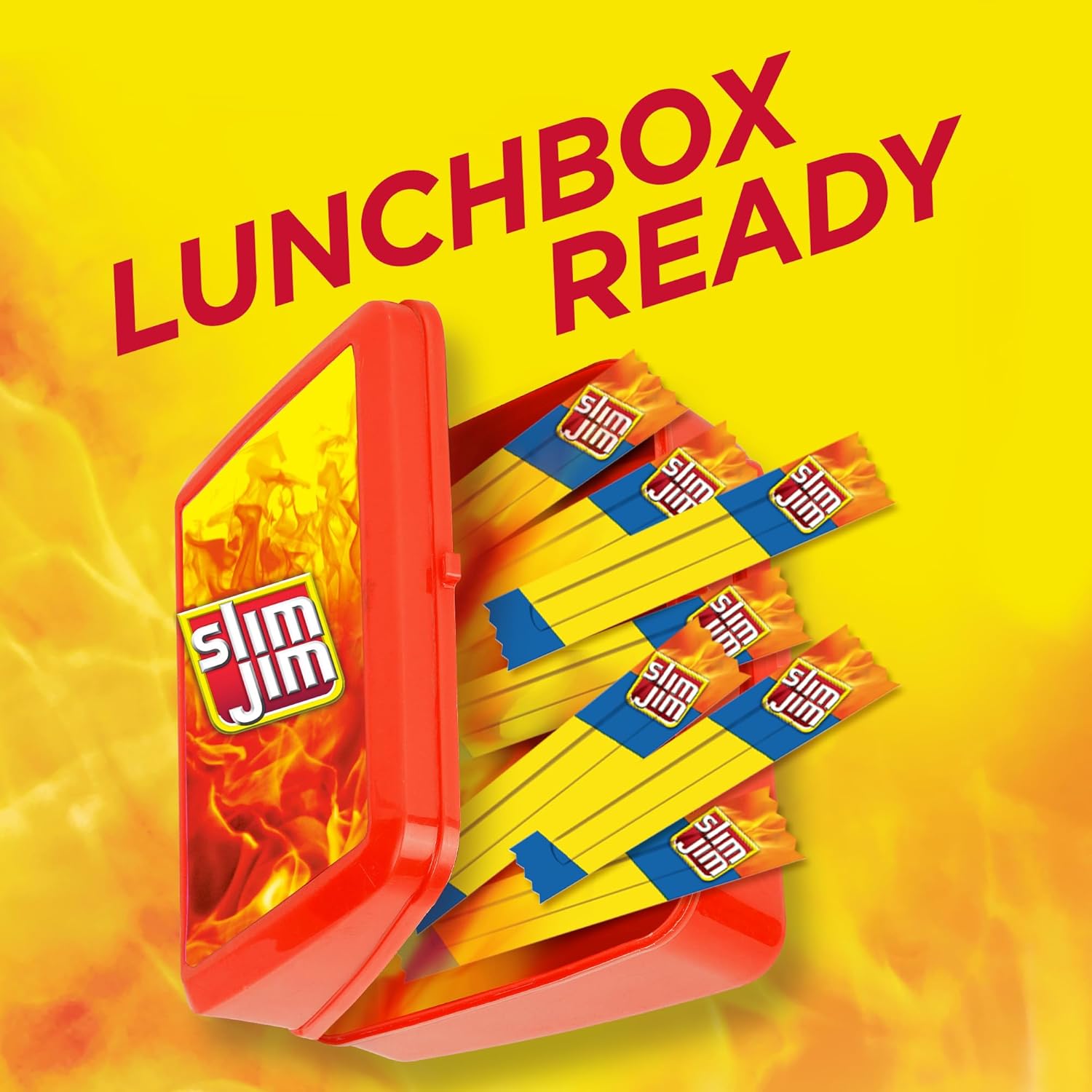 Slim Jim Smoked Meat Sticks, Mild Flavor, 6g Protein Per Serving, Snack Size, 0.28 oz. (100 Count)