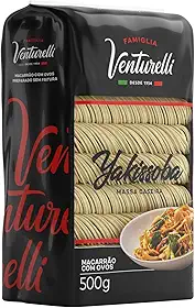 Massa Tipo Caseira Yakissoba Famiglia Venturelli 500g - Feita sem processo de fritura