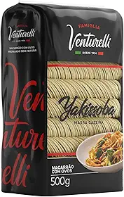 Massa Tipo Caseira Yakissoba Famiglia Venturelli 500g - Feita sem processo de fritura