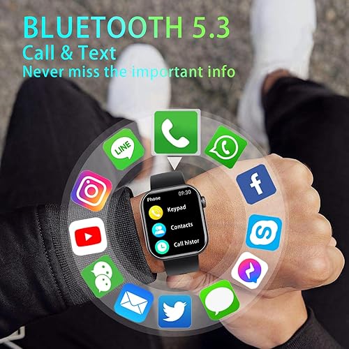 Miniatura 2 de Reloj inteligente con Bluetooth para responder y hacer llamadas, reloj de seguimiento de actividad física para mujeres y hombres, pantalla HD de 1.9