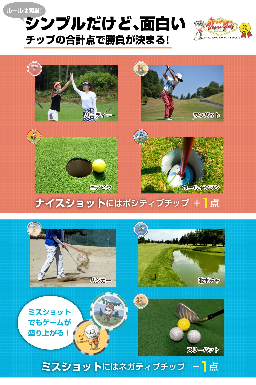 テーブルゲーム　ベガスゴルフ Edition Amazon | Vegas Golf ベガスゴルフ ALL-IN Edition (26枚入り
