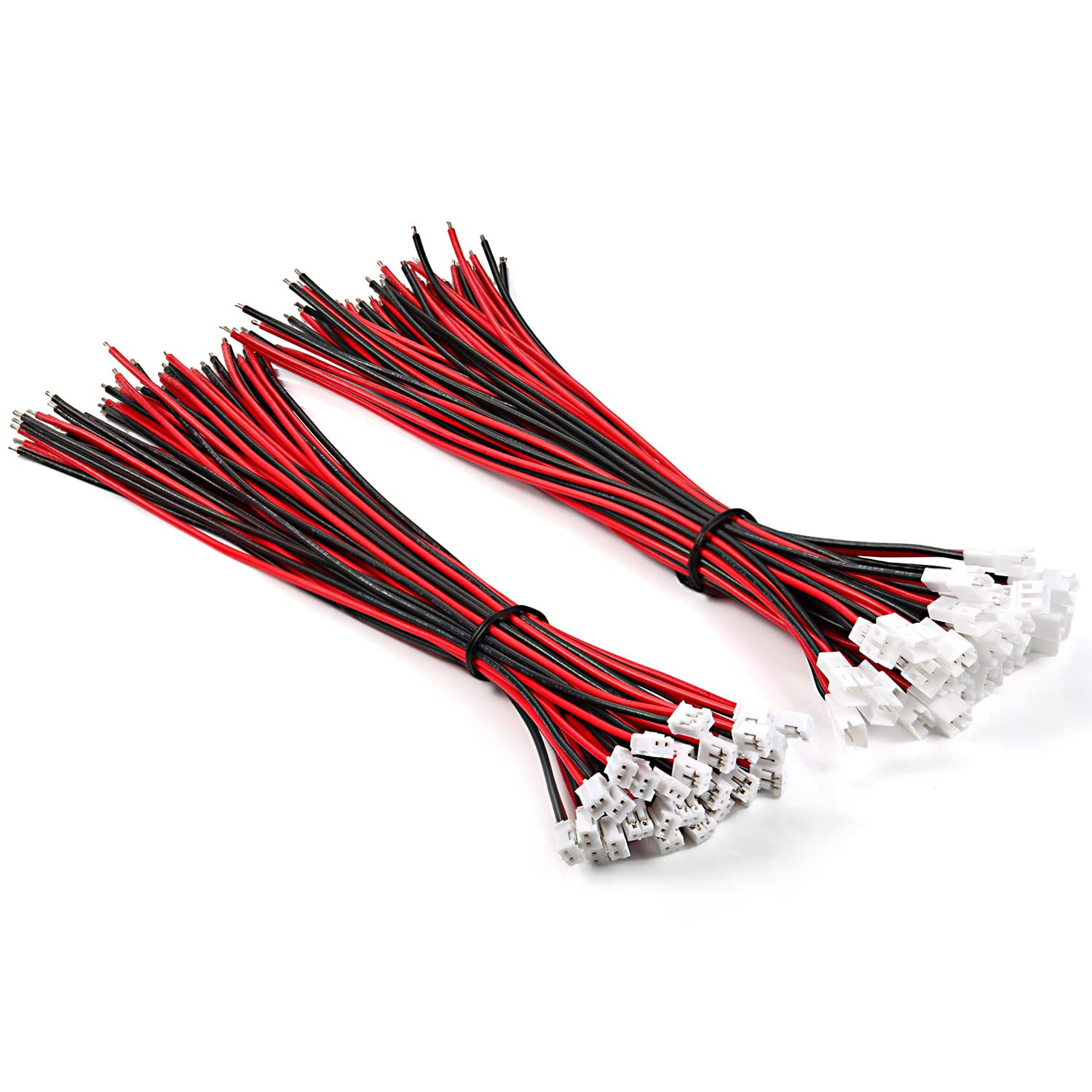 CHANZON30 Pairs Jst PH 2.0 mm 22AWG 2Pin Pitch Plug Connector for 7.87 inch UL1007 Tinned Copper Wire for Battery H67 H36 Blade Inductrix E010 E013.