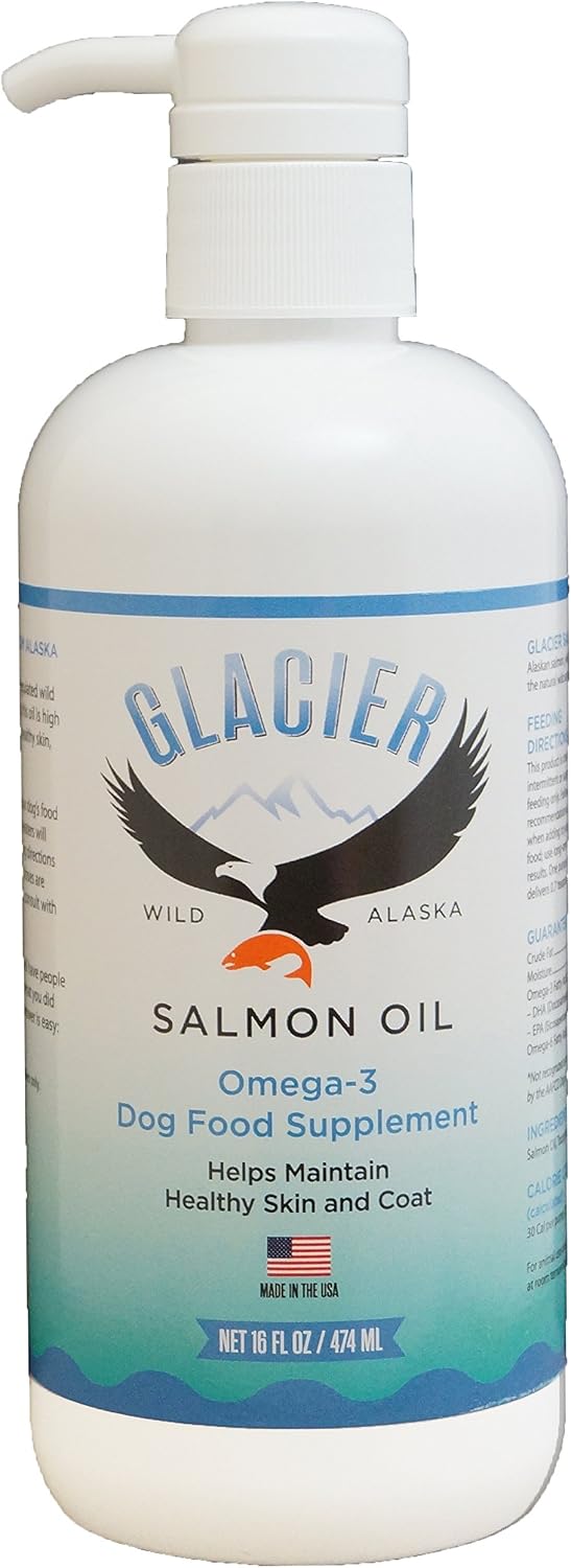 Glacier Salmon Oil by Pet's Choice Pharmaceuticals, Omega-3 Supplement for Dogs, 16 oz