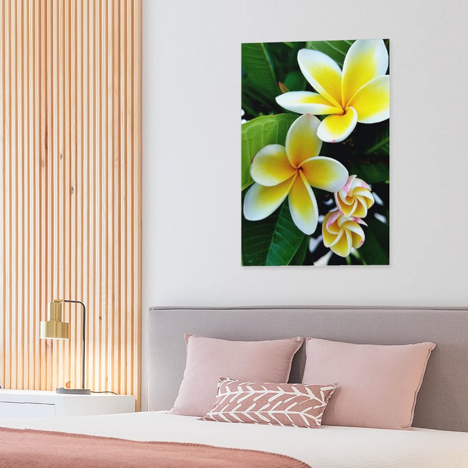 Amazon.co.jp: 絵画 プルメリア 絵画インテリア 絵画 花壁飾り