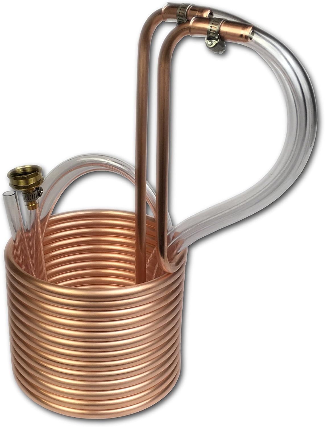 Coldbreak CB1 25' Wort Chiller, 3/8", 100 Pure USA Copper, 4' Vinyl Tubing, Heavy