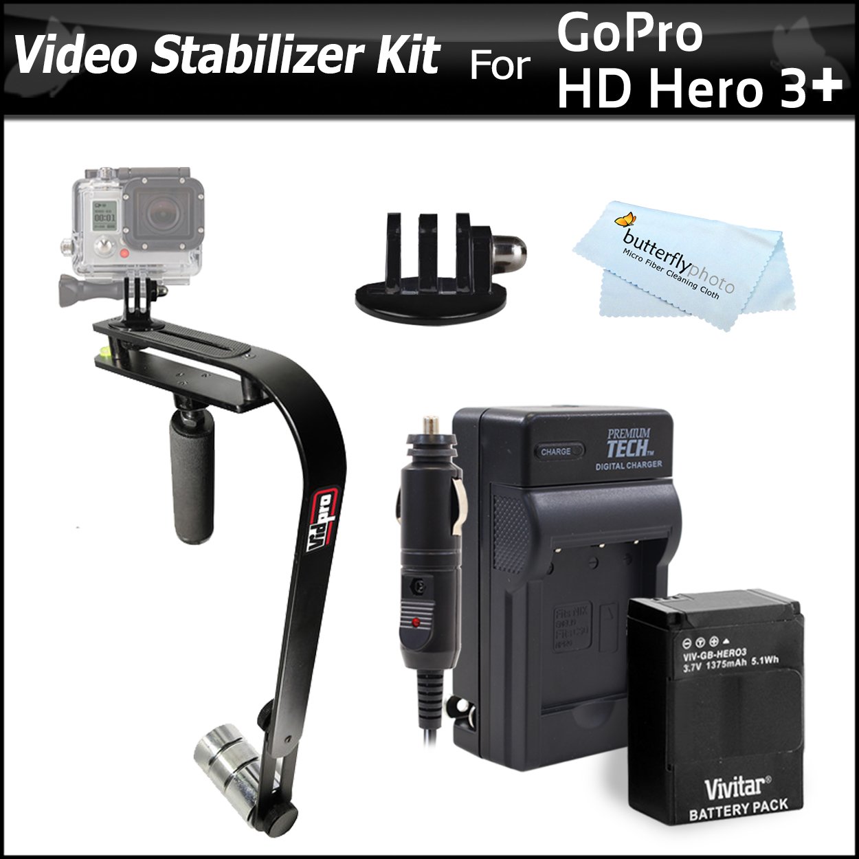 Professional Steadycam Video Camcorder Stabilizer For GoPro HD HERO3