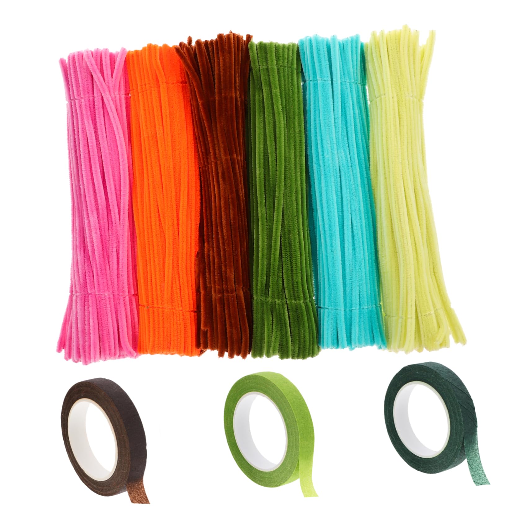ARTIBETTER 600 Ct Chenille Stems Bendable Twisted Stick Toys Craft Cleaners for DIY Bulk Craft Supplies Handmade Tools Classroom Activity
