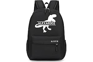 Custom Kids Dinosaur Backpack, Personalized School Bookbags for Travel