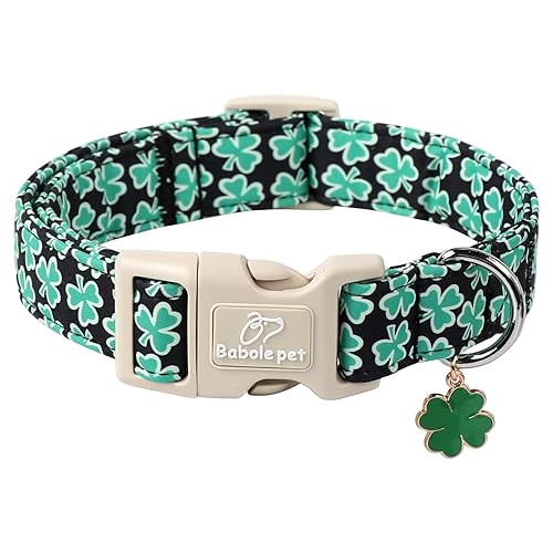 St Patricks Day Dog Collar for Large Dogs - Green
