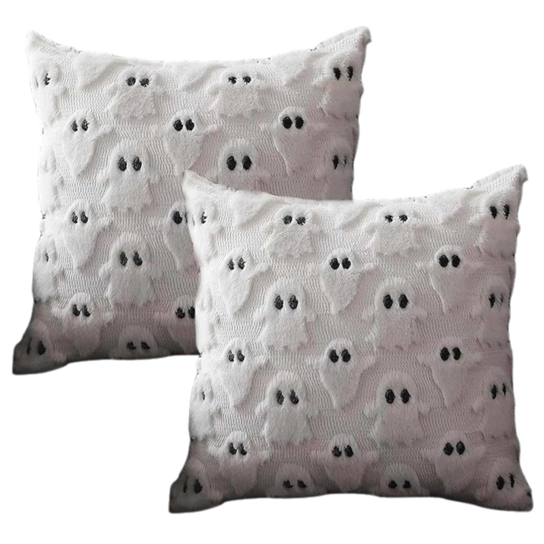 Striegro Halloween Pillow Covers 2Pk, White Ghost 18x18..