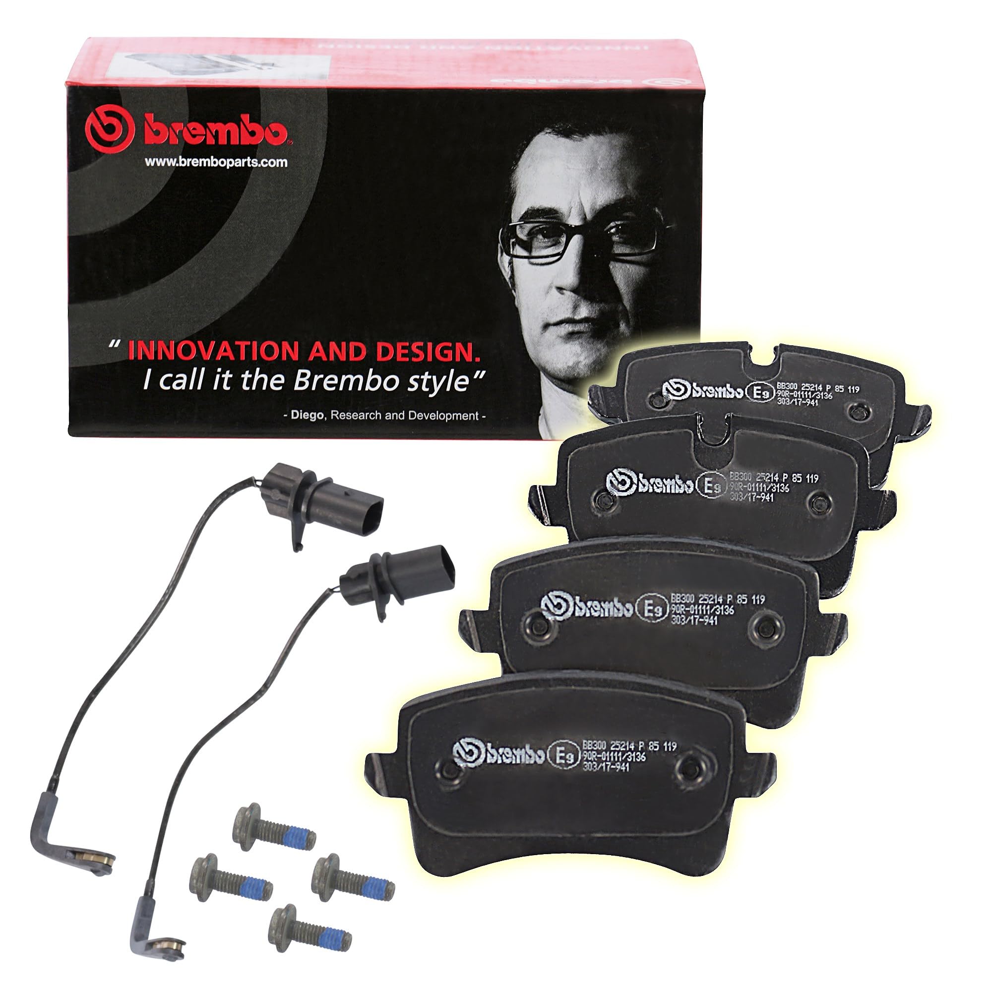 Fits BREMBO P 85 119 HAM PADS. REAR AUDI A6 11- REAR  ⭐UK Stock⭐