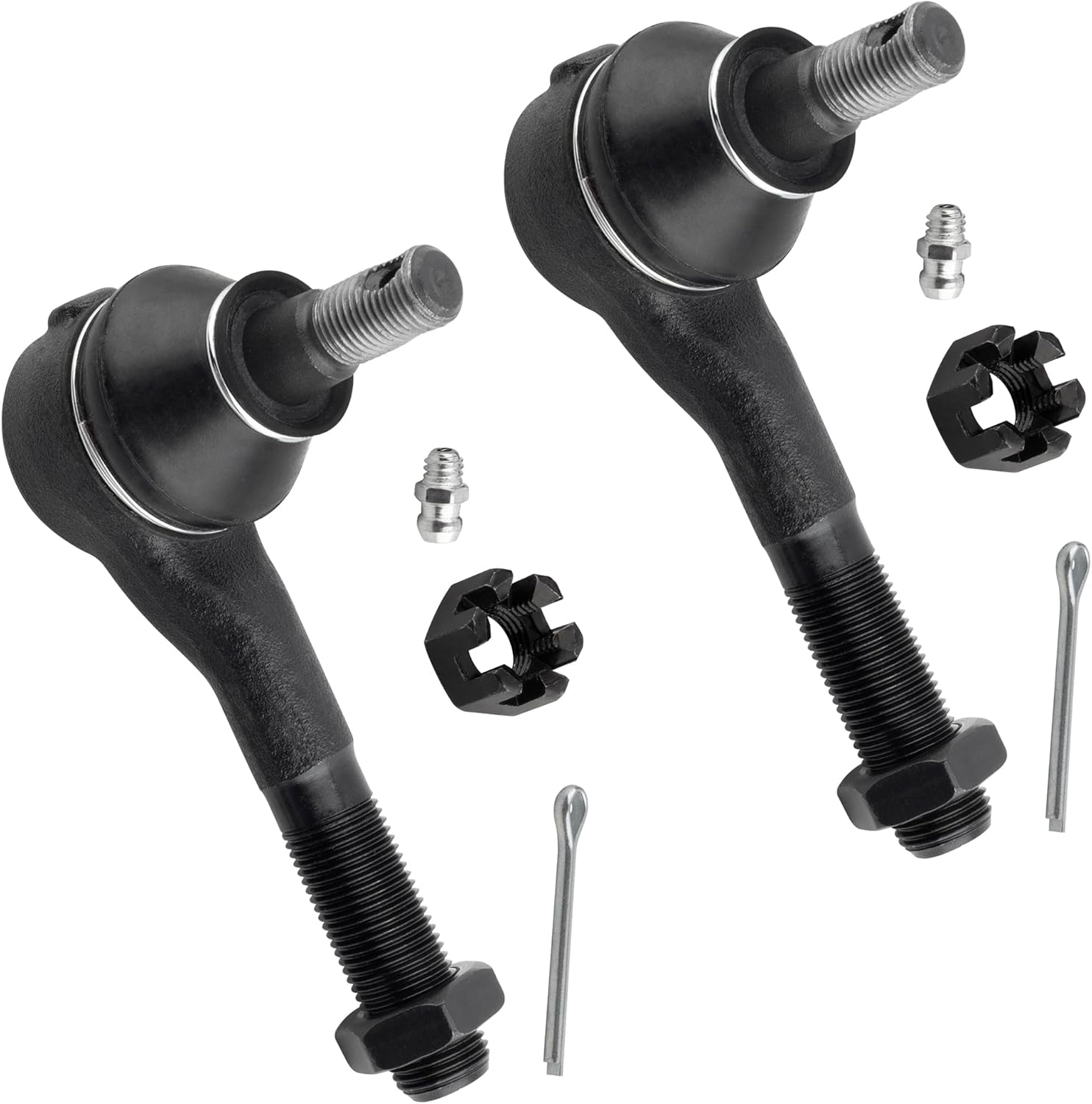K9754 K9755 ES3386 ES3387 Front Inner & Outer Tie Rod Ends Lower Ball Joints for Mitsubishi Montero 1992-2000 Montero Sport 1997-2004, Pack of 6