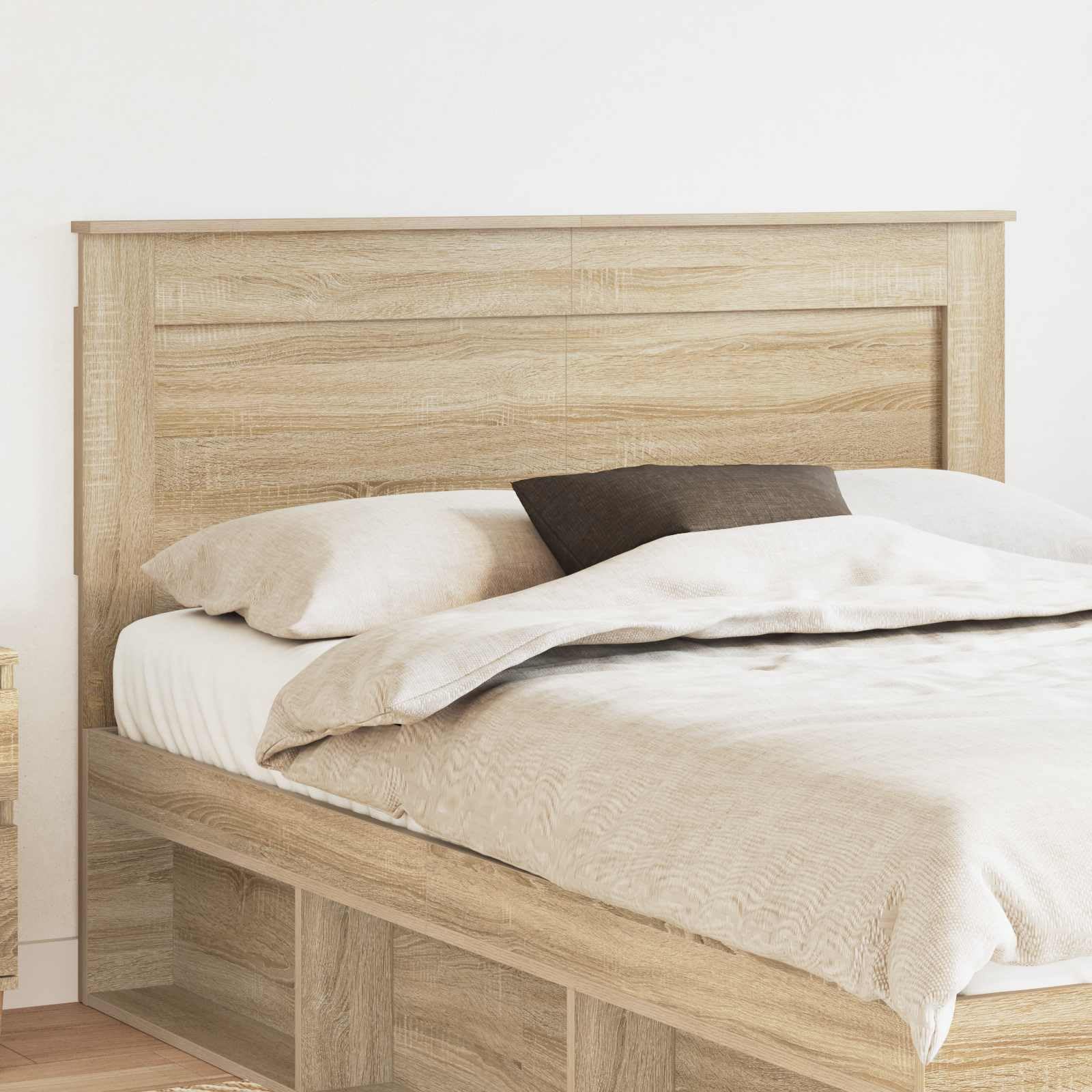Tomostar Tête de lit, Armoire Tête de lit sur Pied Meuble de Chambre à Coucher Chêne Sonoma 160 cm Bois d'ingénierie