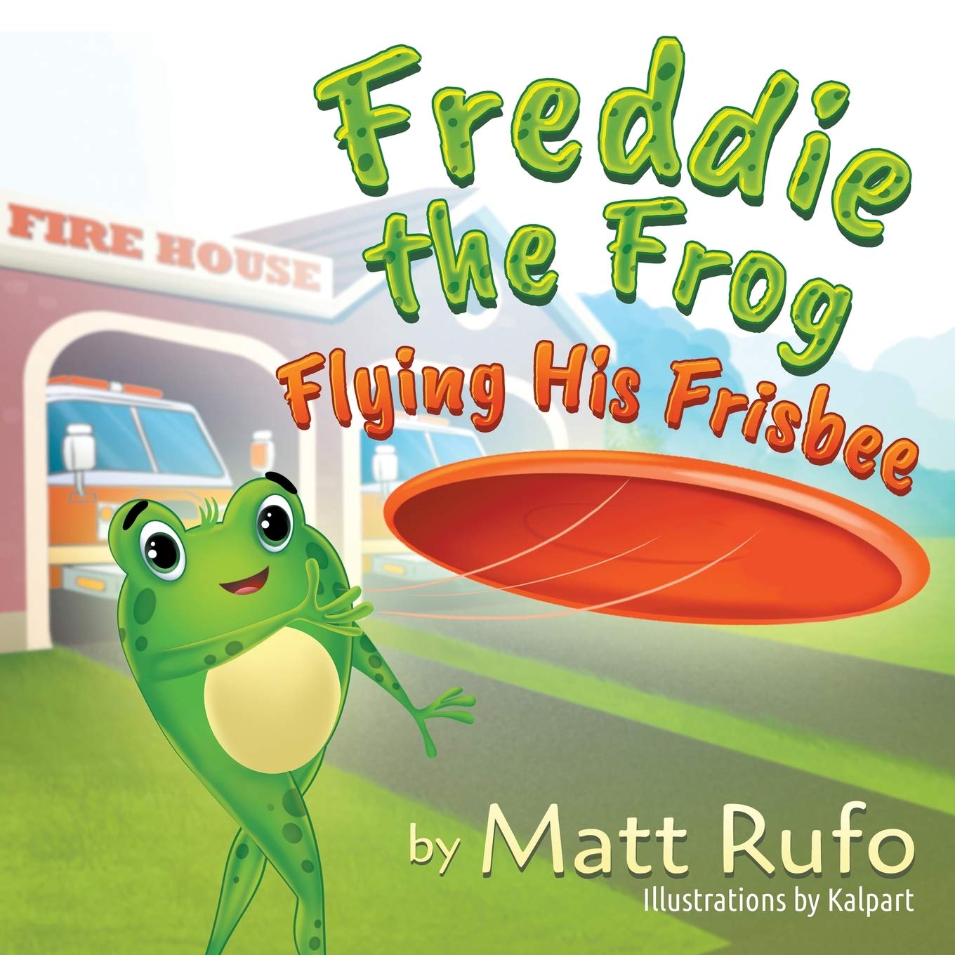Freddie the Frog Flying His Frisbee