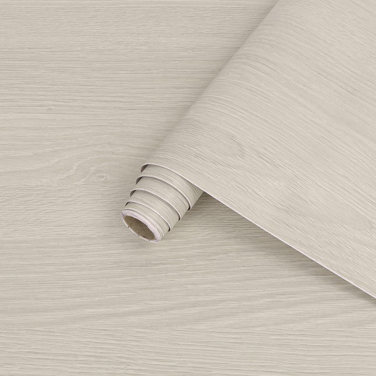 Arthome Wood Contact Paper Peel and Stick Self-Adhesive Wallpaper,Decorative Vinyl Wrap for Tables Countertop Cabinets Furniture Surface and Wall Coverling,Removable,Grey Oak Wood,42x610cm