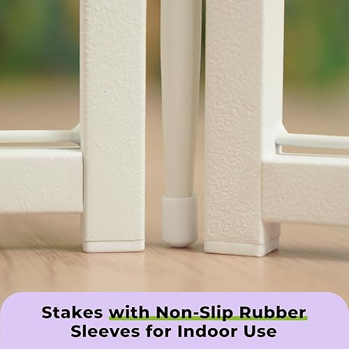 Miniatura 6 de SunsGrove Corralito para perros en interiores, 24 pulgadas, 8 paneles, corralito para perros pequeños y cachorros, valla antioxidante de fácil