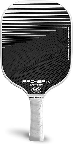 Miniatura 7 de PRO-SPIN Paletas de pickleball de fibra de carbono, juego de 2 con bolas para interiores y exteriores, bolsa o 1 paquete con cubierta, regalo
