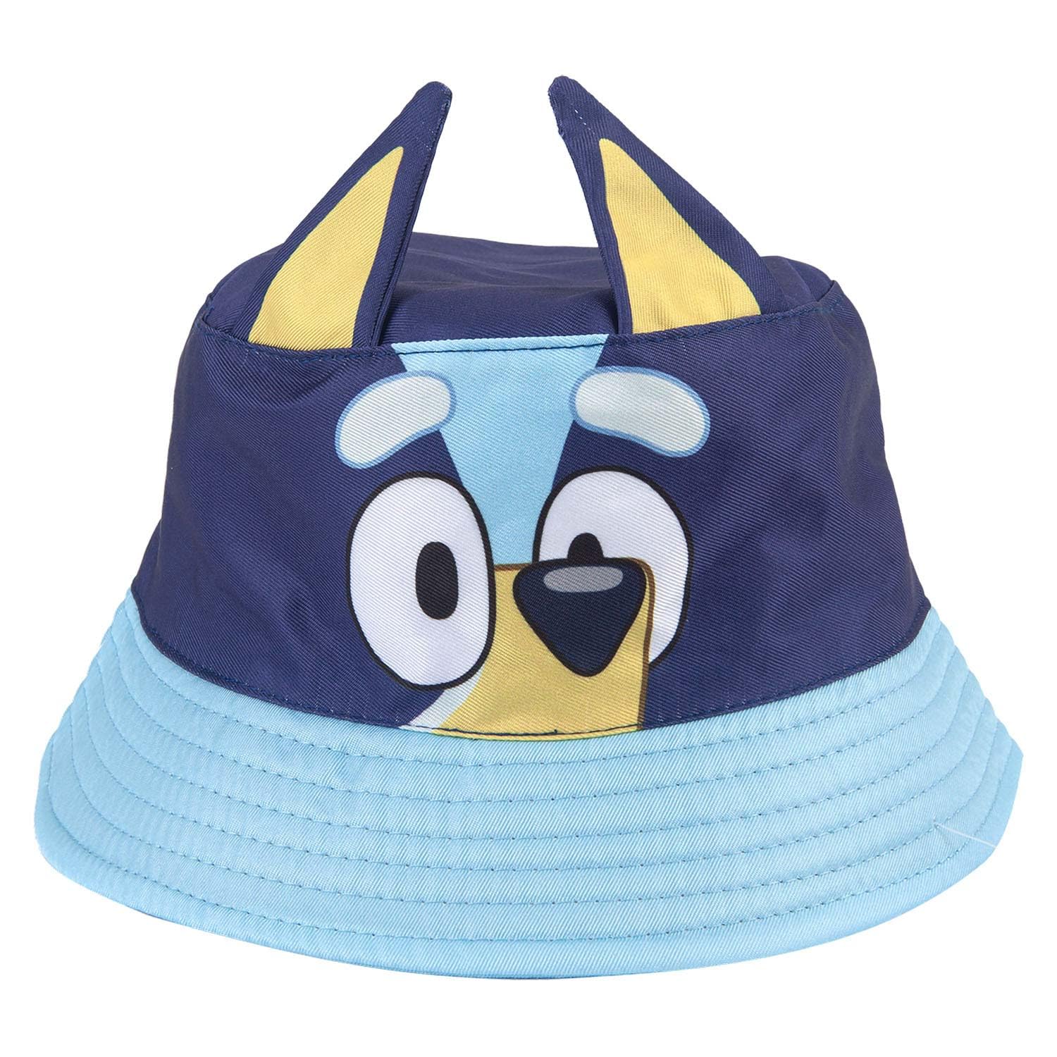 VFM e-Store - Bluey Bucket Hat Children's Video Game Accessories Birthdays, Gifts, Boys and Girls - 24cm X 17cm Blue