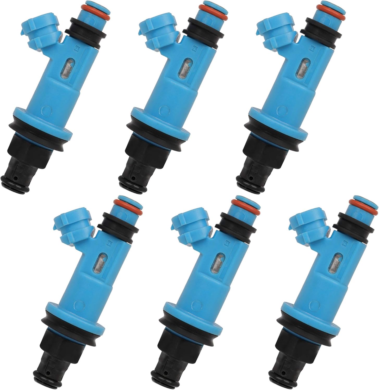 SCITOO Fuel Injectors Automotive Engine 2 Holes 6Pcs Replacement For Lexus For GS300 1998-2005,For Lexus For IS300 2001-2005,For Lexus For SC300 1998-2000,For Toyota For Supra 1998
