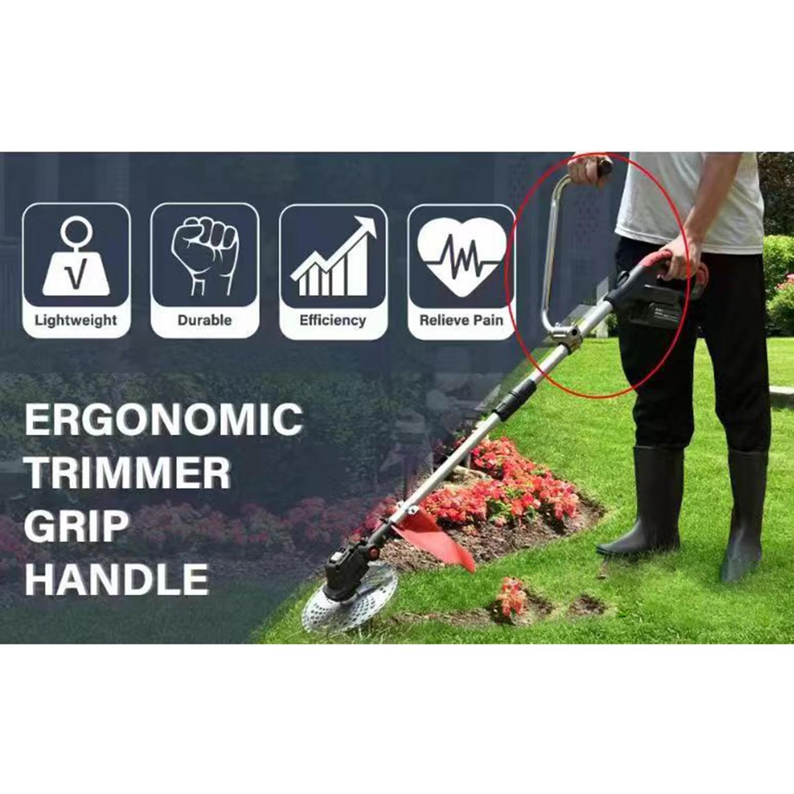 Ergonomischer Trimmer Griff - Aluminium Verlängerung Für Freischneider