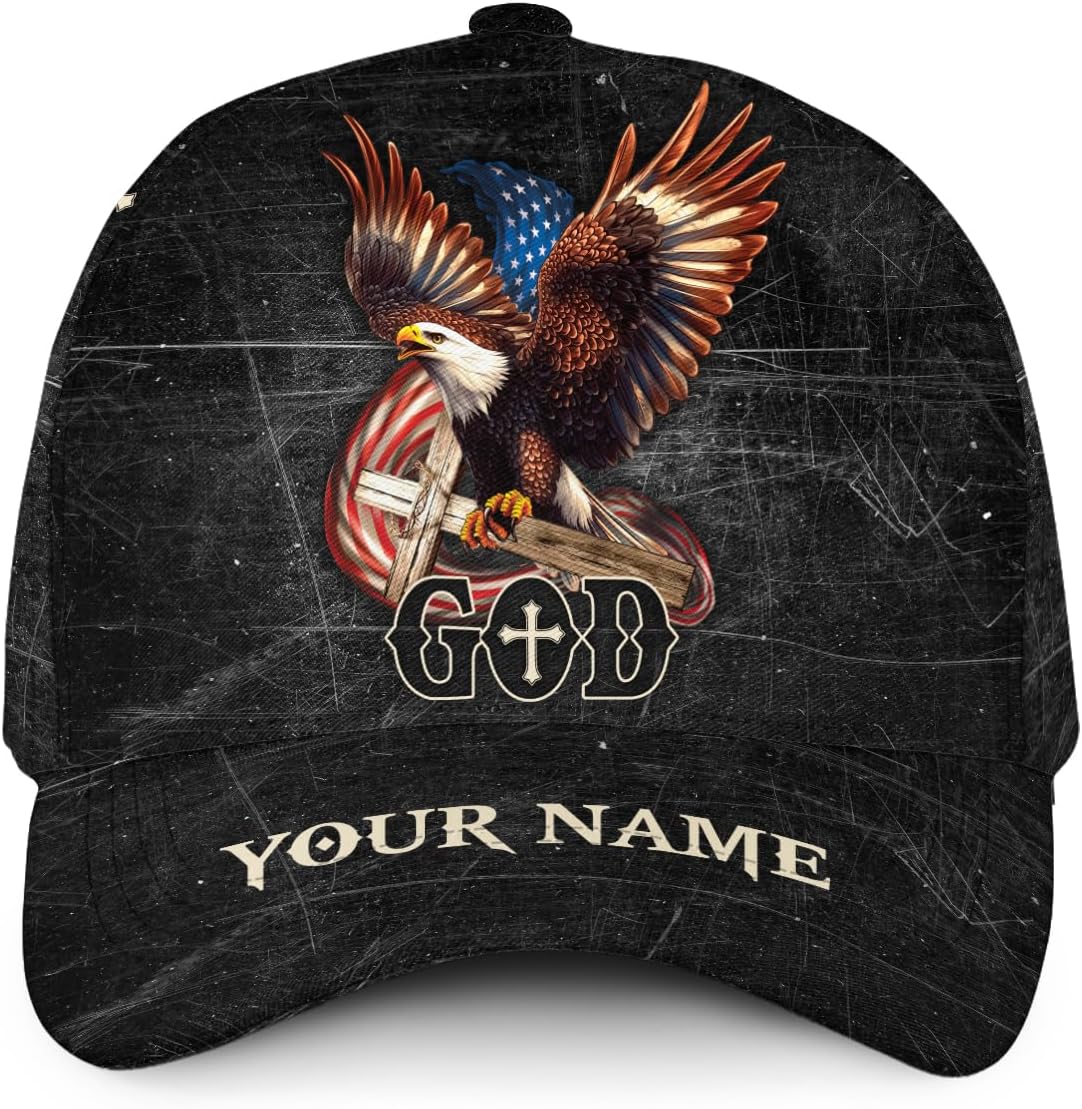 Personalized Jesus Baseball Cap, Jesus Hats, Christian Baseball Caps for Men Snapback Adjustable Hats for Men Women
