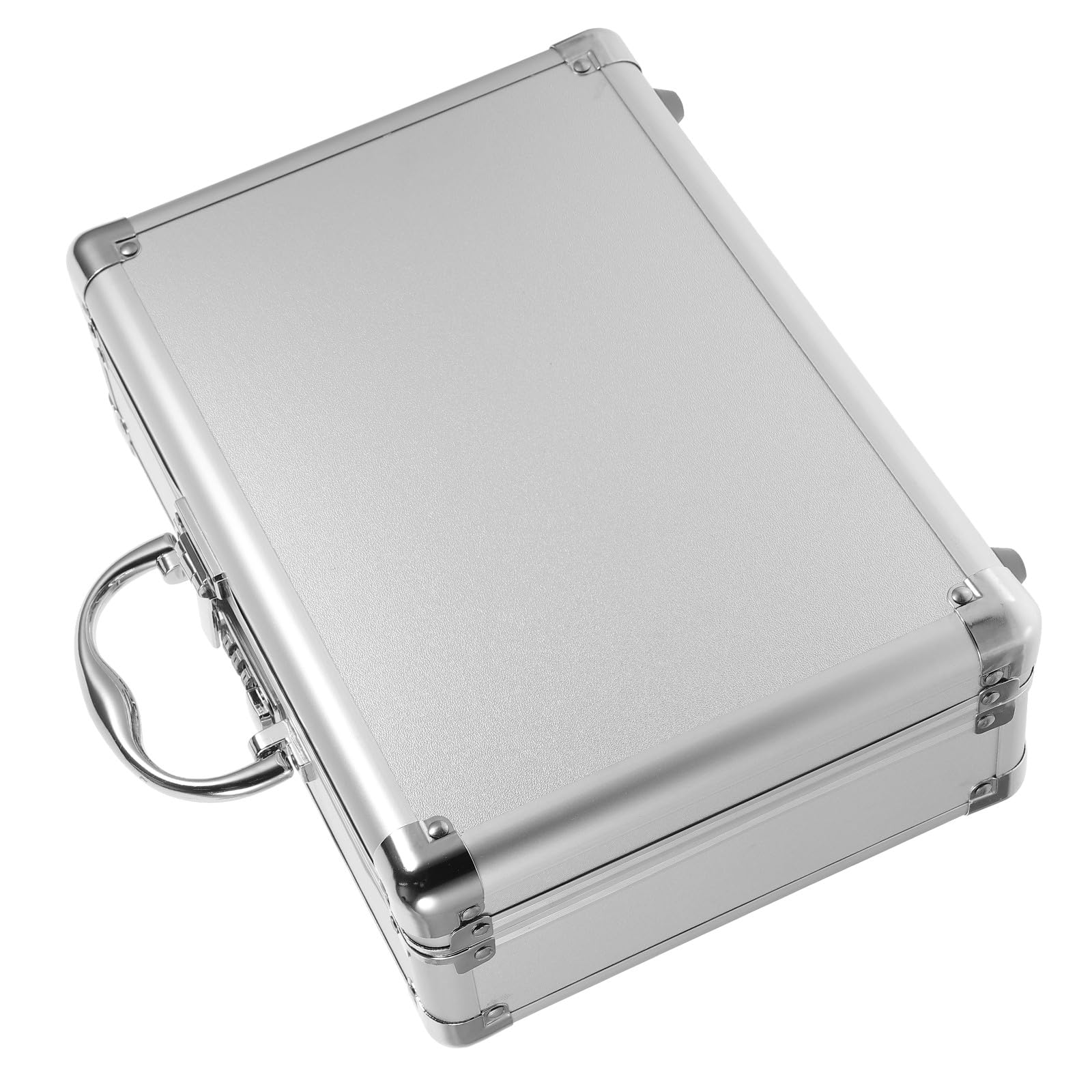 Valigetta degli Attrezzi in Alluminio Serratura a Combinazione, Organizer Portatile per Utensili Meccanici, per Officina e Trasporto Esterno
