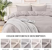 Vista 314 de NEXHOME PRO Funda de edredón Twin XL 100% algodón lavado, transpirable, duradera, texturizada, similar al lino, juego de ropa de cama para el hogar