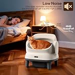Happypaw Open-Top Self Cleaning Litter Box - Large Capacity Automatic Litter Box for Multiple Cats with Safety Protection, App Control, Odor-Free, Anti-Leakage Material, Includes Trash Bags